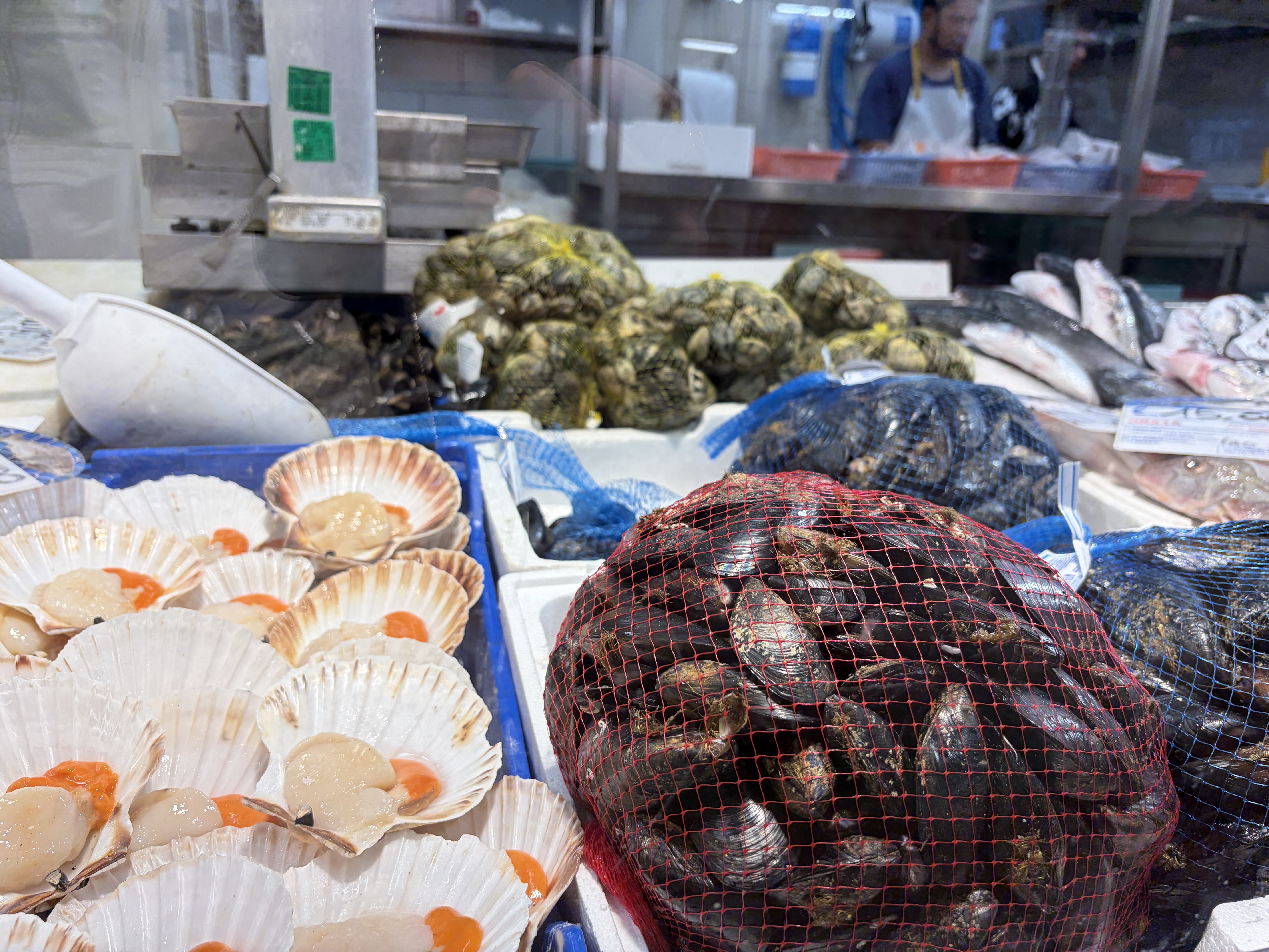Fish counter at Mercato Trionfale, Rome
